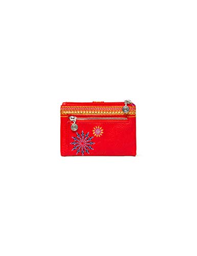 Desigual Mone_Ada Pia - Monedero Mini para Mujer, Color Rojo
