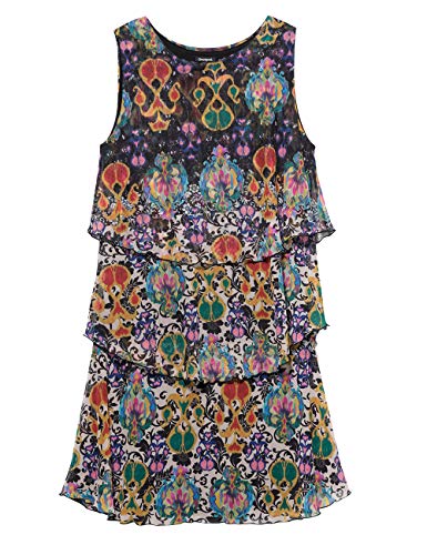 Desigual Three-ply Dress Vestido, Multicolor (Florencia), S para Mujer