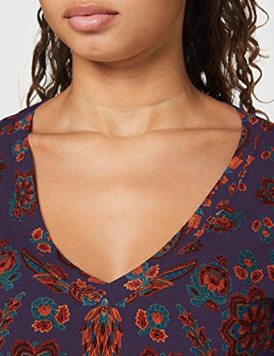 Desigual TS_Benin Camiseta, Azul, S para Mujer