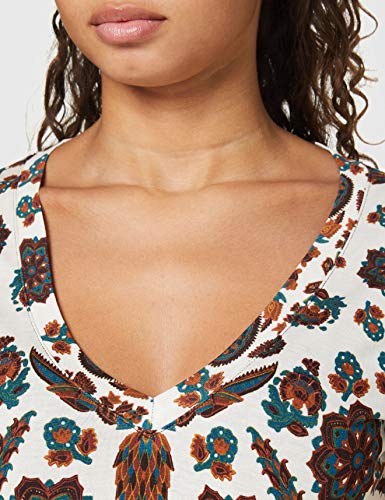 Desigual TS_Benin Camiseta, Blanco, XXL para Mujer