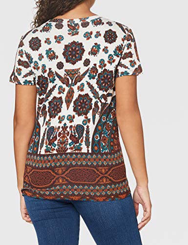Desigual TS_Benin Camiseta, Blanco, XXL para Mujer