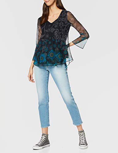 Desigual TS_brouke Camiseta, Azul (Marino 5001), Medium para Mujer