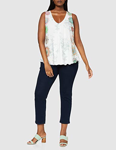 Desigual TS_carnagy Camiseta, Blanco (Blanco 1000), Small para Mujer