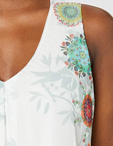 Desigual TS_carnagy Camiseta, Blanco (Blanco 1000), Small para Mujer