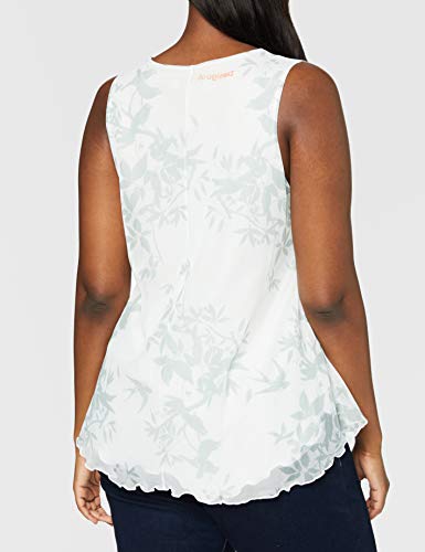 Desigual TS_carnagy Camiseta, Blanco (Blanco 1000), Small para Mujer