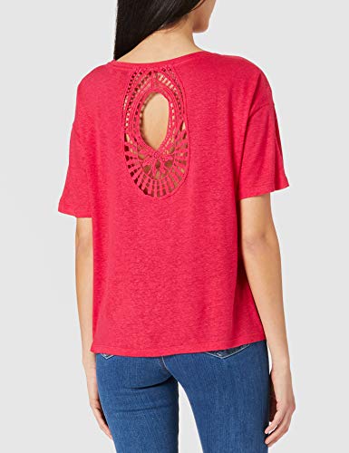 Desigual TS_Clementine Camiseta, Rojo, S para Mujer