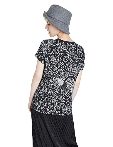 Desigual TS_DIEGUITA Camiseta, Negro, L para Mujer