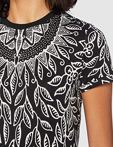 Desigual TS_DIEGUITA Camiseta, Negro, L para Mujer