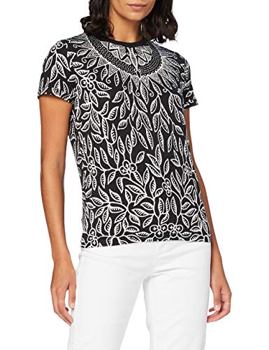 Desigual TS_DIEGUITA Camiseta, Negro, L para Mujer