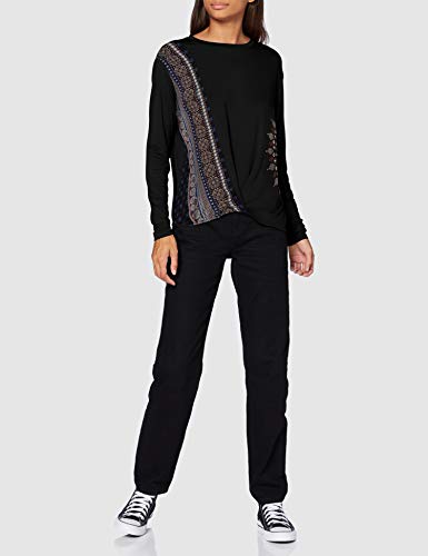Desigual TS_Marsella Camiseta, Negro, L para Mujer