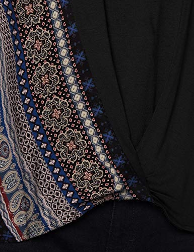 Desigual TS_Marsella Camiseta, Negro, L para Mujer