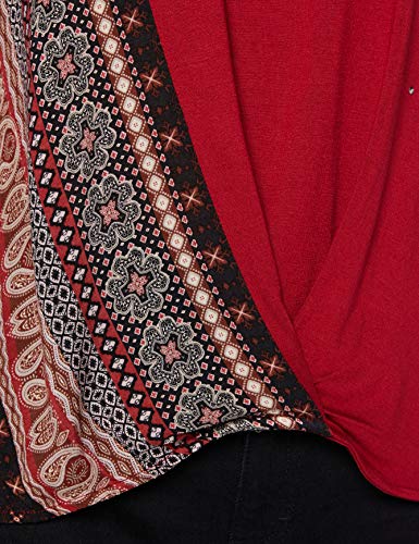 Desigual TS_Marsella Camiseta, Rojo, L para Mujer