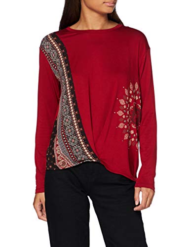 Desigual TS_Marsella Camiseta, Rojo, L para Mujer