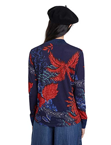 Desigual TS_Maryland Camiseta, Azul, M para Mujer