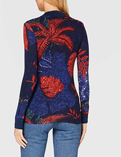 Desigual TS_Maryland Camiseta, Azul, M para Mujer