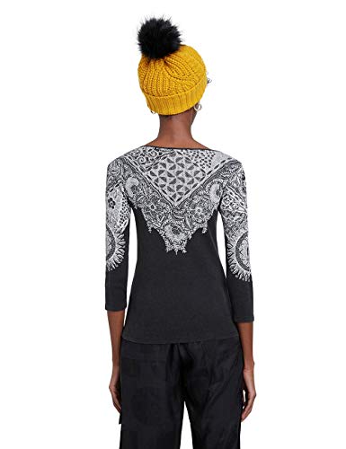 Desigual TS_Michigan Camiseta, Negro, XXL para Mujer