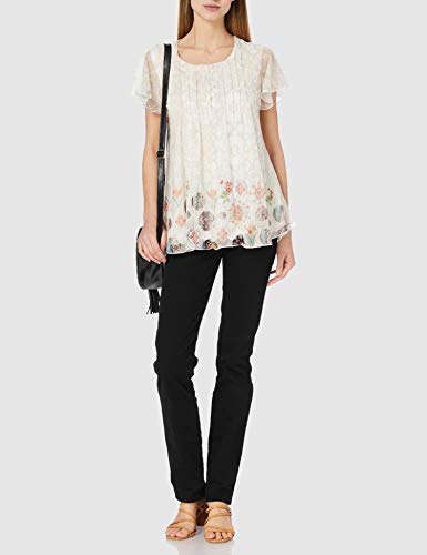 Desigual TS_Norte Camiseta, Blanco, M para Mujer