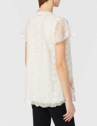 Desigual TS_Norte Camiseta, Blanco, M para Mujer