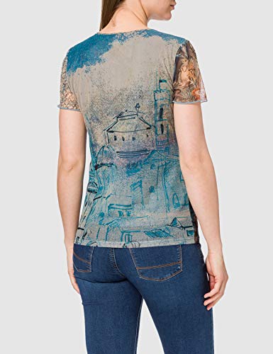 Desigual TS_Ocean Camiseta, marrón, XL para Mujer
