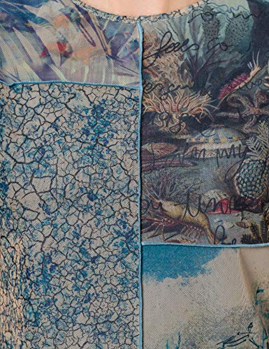 Desigual TS_Ocean Camiseta, marrón, XL para Mujer