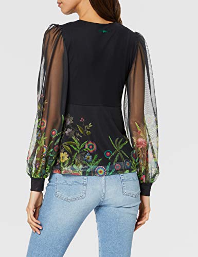 Desigual TS_thesse Camiseta, Verde (Verde Botella 4009), X-Large para Mujer