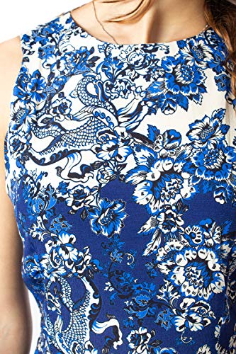 Desigual Vest_Atenas Vestido, Azul (Azul Dali 5054), 48 (Talla del Fabricante: 46) para Mujer