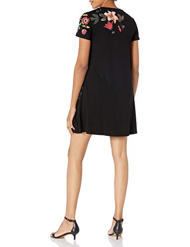 Desigual Vest_Caroline Vestido Casual, Negro, L para Mujer