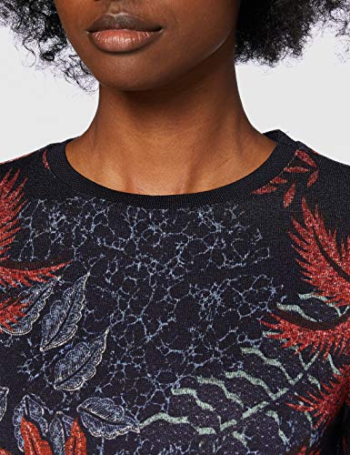 Desigual Vest_David Vestido Casual, Azul, S para Mujer