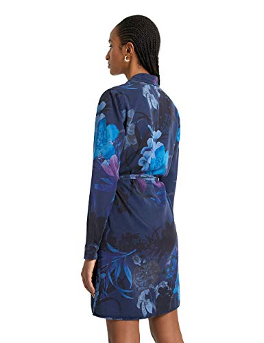 Desigual Vest_Florencia Vestido Casual, Blue, S para Mujer
