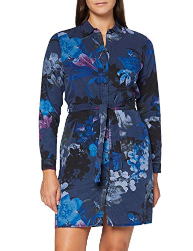 Desigual Vest_Florencia Vestido Casual, Blue, S para Mujer