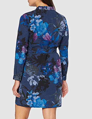 Desigual Vest_Florencia Vestido Casual, Blue, S para Mujer