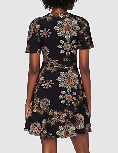 Desigual Vest_GOGO Vestido Casual, Negro, M para Mujer