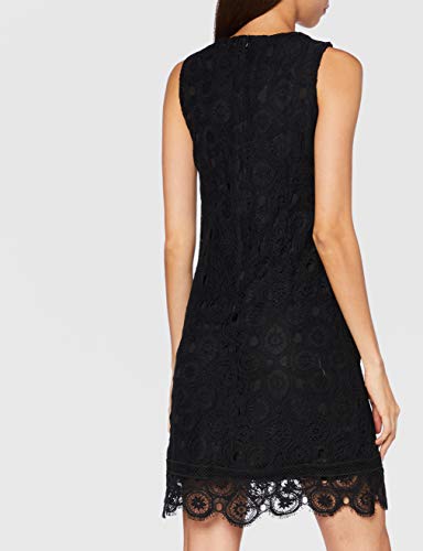 Desigual Vest_Madrid Vestido Casual, Negro, L para Mujer