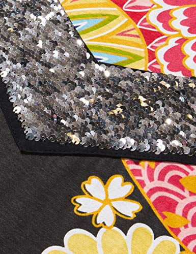 Desigual Vest_minatitlán Vestido Casual, Black, 9/10 para Niñas