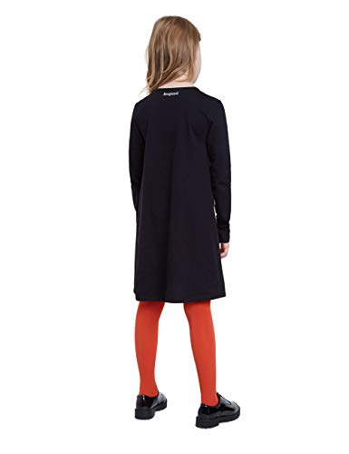 Desigual Vest_minatitlán Vestido Casual, Black, 9/10 para Niñas