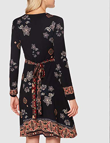 Desigual Vest_Singapur Vestido Casual, Negro, XXL para Mujer