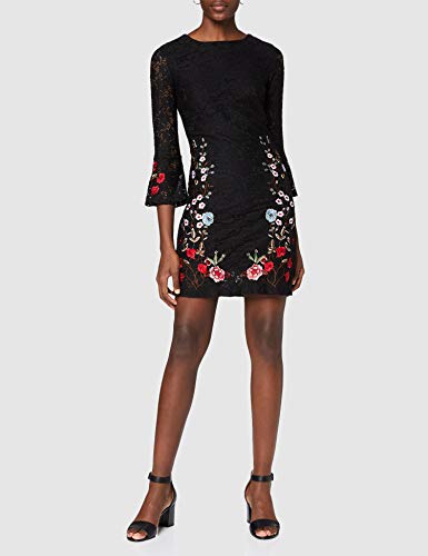 Desigual Vest_vermond Vestido, (Negro 2000), 38 para Mujer