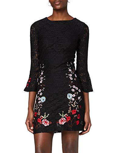 Desigual Vest_vermond Vestido, (Negro 2000), 38 para Mujer