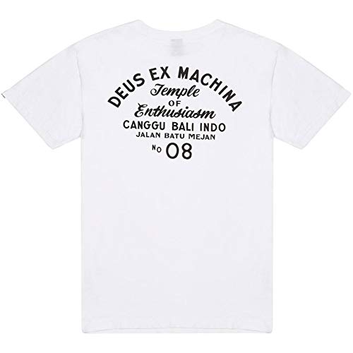 Deus Ex Machina Canggu - Camiseta con bolsillo para dirección, color blanco Blanco blanco M