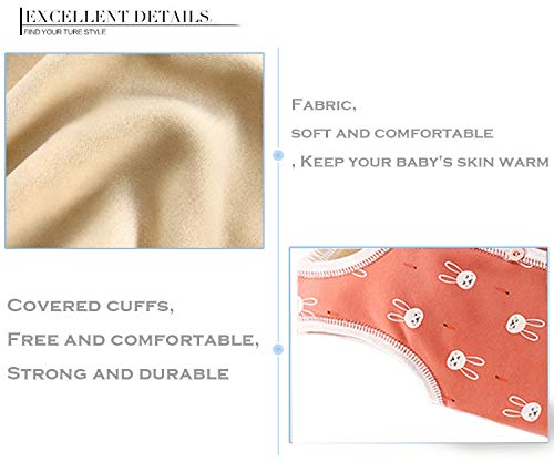 Deyou - Chalecos gruesos para bebé, para invierno, otoño y otoño Niñas 01 2-3 Años