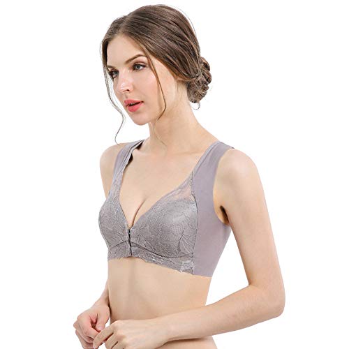 DGHJK sostén Deportivo Sujetador de sujeción Frontal Sujetador cómodo de Encaje Extragrande Tacto Suave Hilo de Malla Firme y Hermosa Adecuado para el Movimiento del Pijama casero