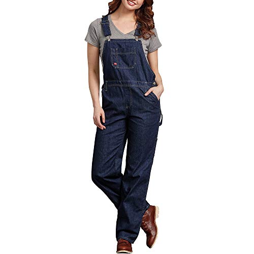 Dickies - Las mujeres Fb206'S Bib Overall, X-Small, Stonewashed Handsanded