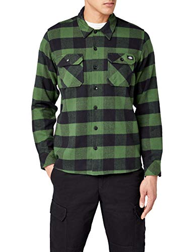 Dickies Streetwear Male Shirt Sacramento - Camiseta / Camisa deportivas para hombre, verde (Pine Green), X-Small (Talla del fabricante: X-Small)