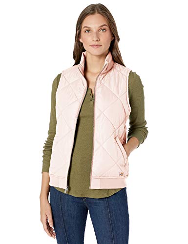 dickies Women's Quilted Bomber Vest, Lotus, Extra Large