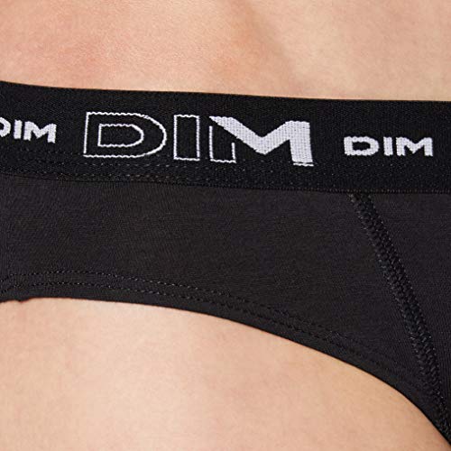 DIM Coton Stretch Slip X3, Negro, XXXL (talla del fabricante: 7) (Pack de 3) para Hombre