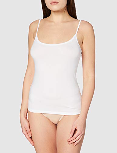 DIM Les Pockets Eco, Chaleco Para Mujer, Negro/Blanco, M, Paquete de 2