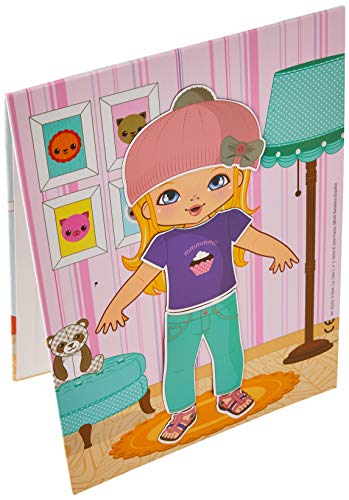 Diset Pizarra a doble cara y dos laminas con prendas magneticas para vestir niño o niña a partir de 3 años