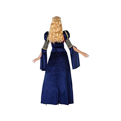 DISFRAZ DAMA MEDIEVAL MUJER ADULTO AZUL REAL