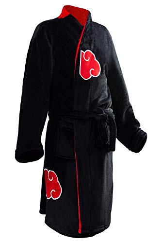 Disfraz De Anime para Hombre Albornoz Uchiha Itachi Kimono Ropa De Dormir Bata Informal De Pijama hasta La Rodilla, L