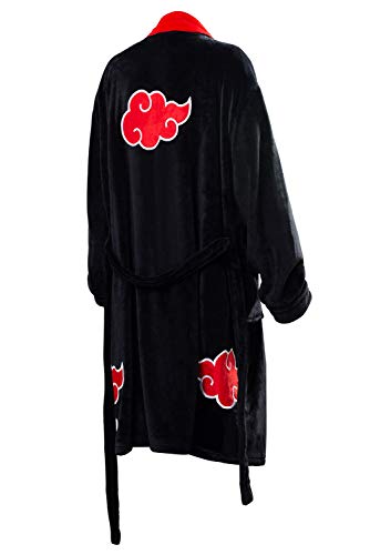 Disfraz De Anime para Hombre Albornoz Uchiha Itachi Kimono Ropa De Dormir Bata Informal De Pijama hasta La Rodilla, L